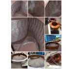 High Manganese steel ceramic insert composite casting Raymond mill roller / ring