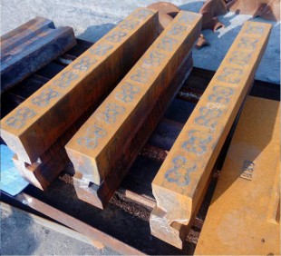 High Manganese Steel matrix ceramic insert blow bar